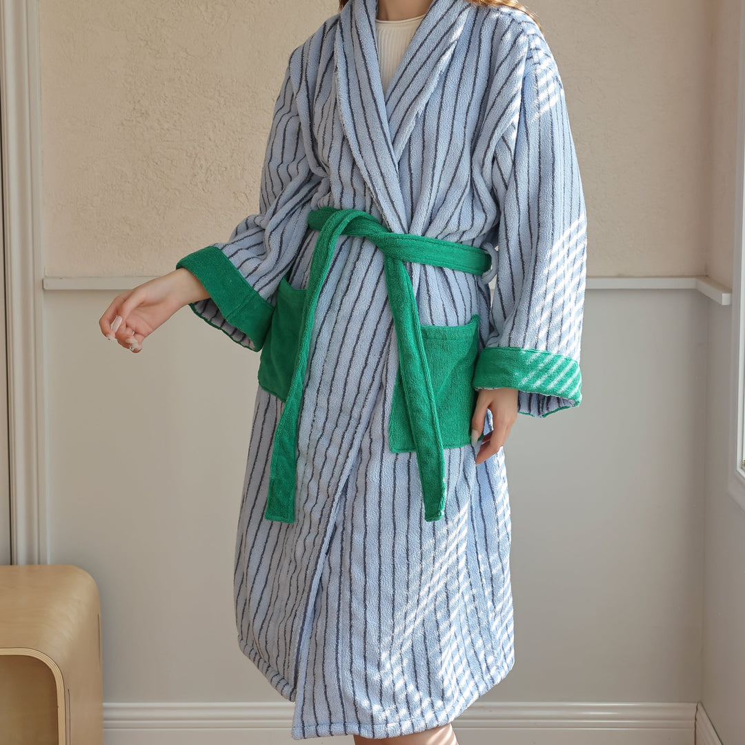 Candy Stripe Luxe Robe