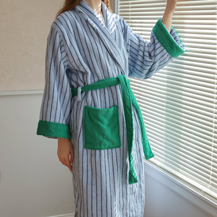 Candy Stripe Luxe Robe