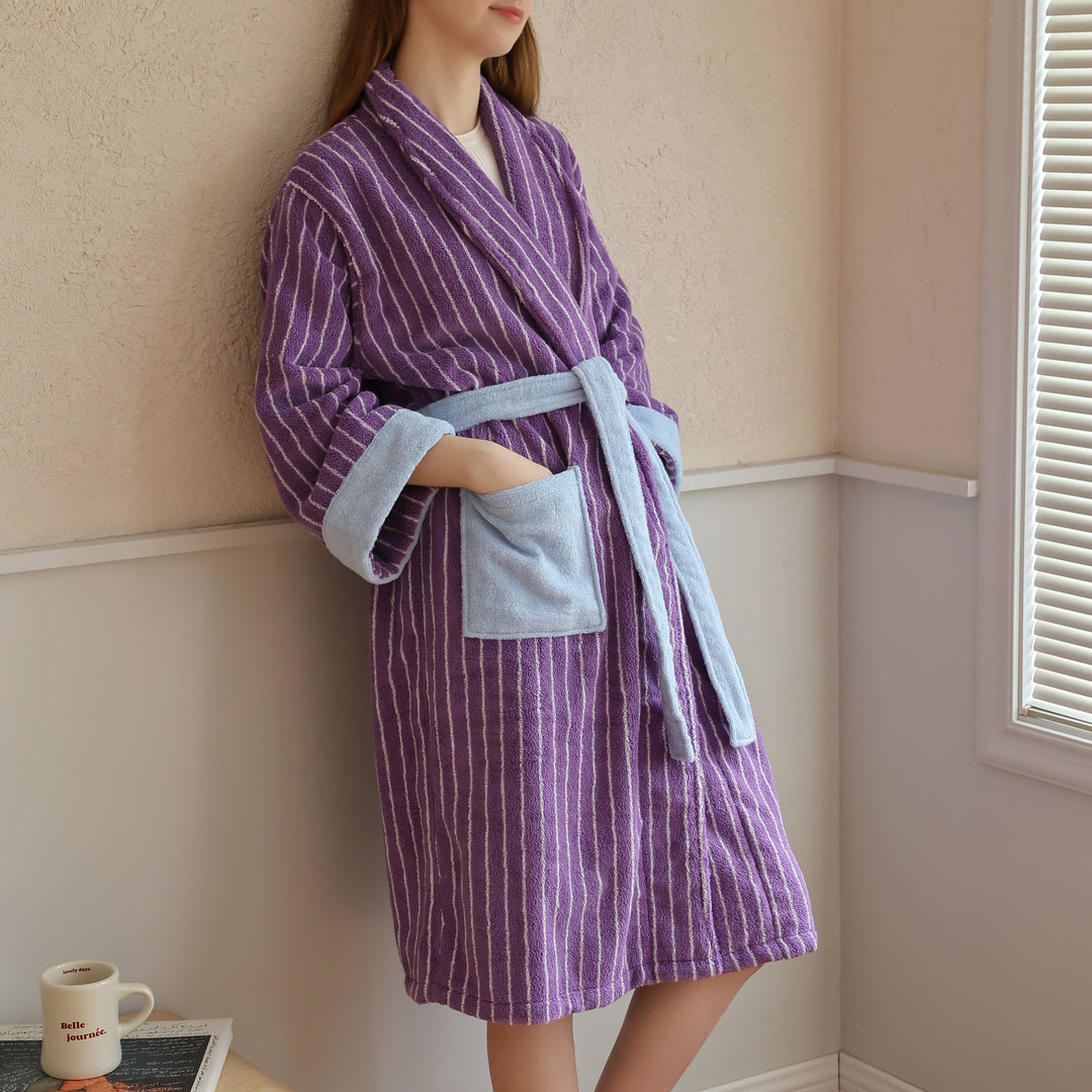 Candy Stripe Luxe Robe