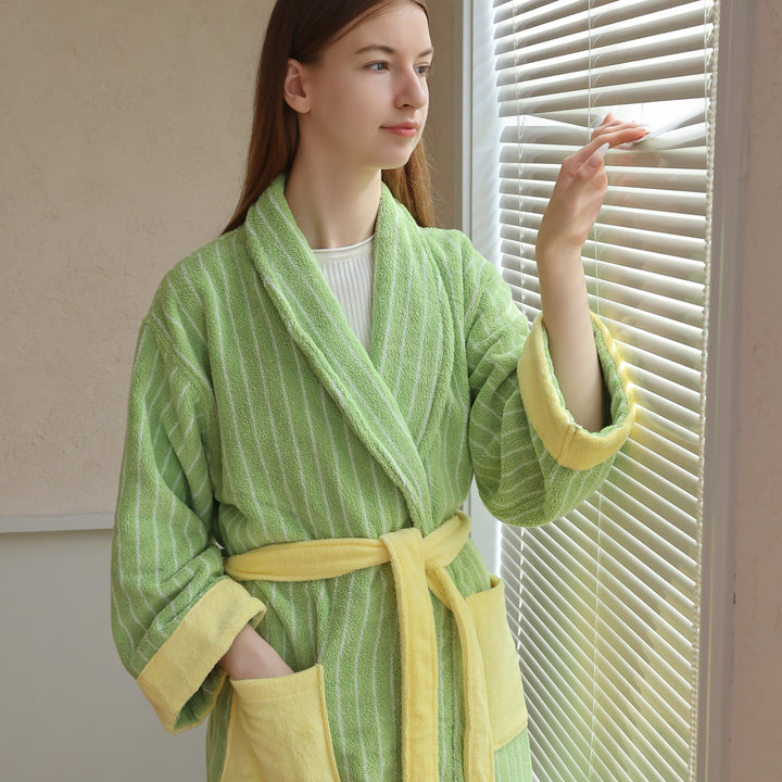 Candy Stripe Luxe Robe