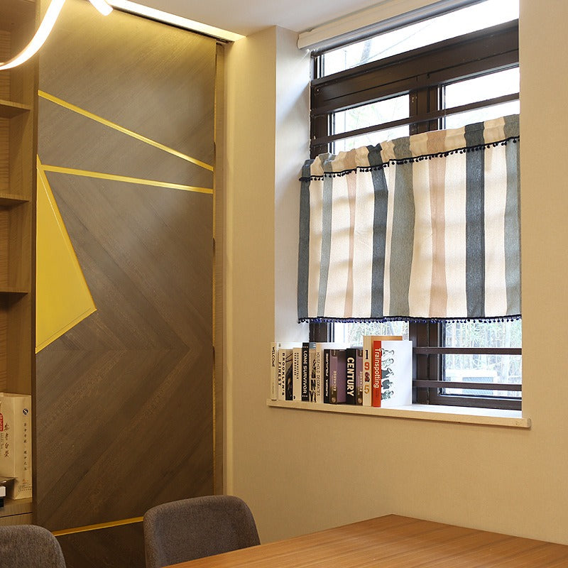 Calm Striped Cabinet Curtain