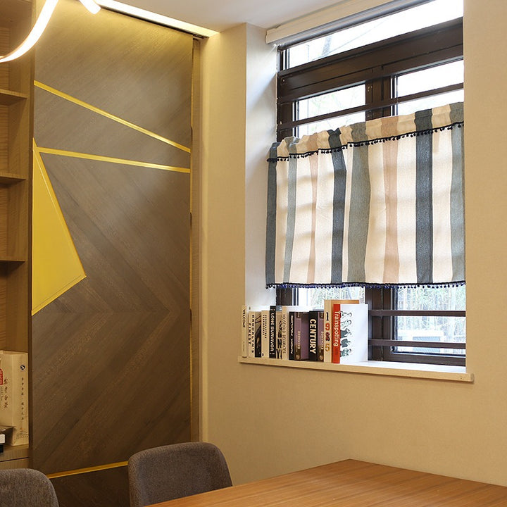 Calm Striped Cabinet Curtain
