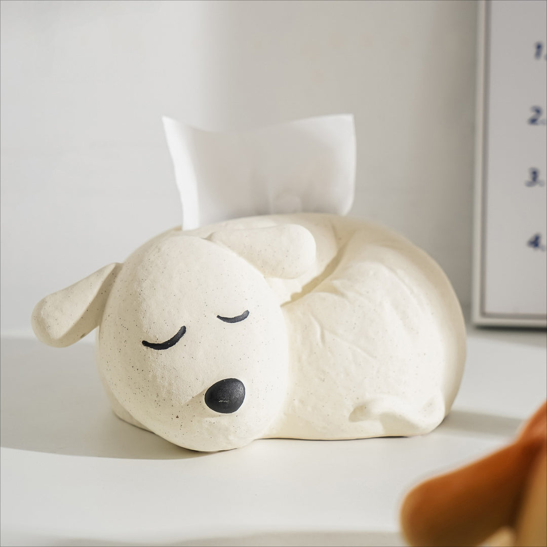 Cute Puppy Tissue Box Decor