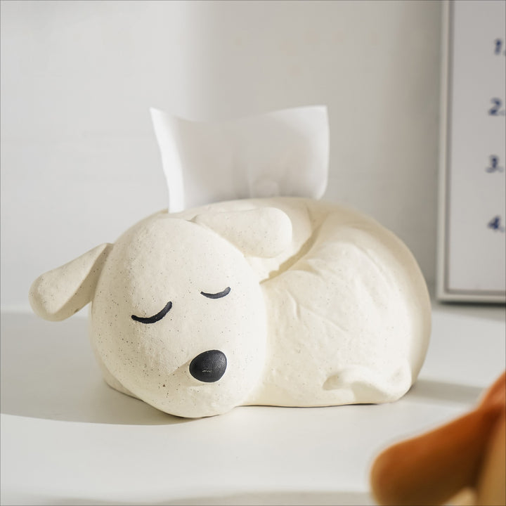 Cute Puppy Tissue Box Decor