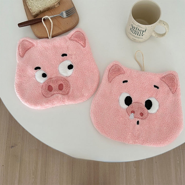 Piggy Party Pal Hanging Hand Towel Set