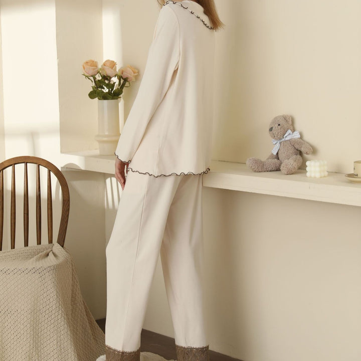 Line By Line Beige Loungewear