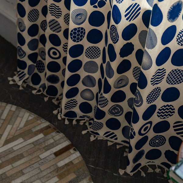 Blue Bubble Curtain