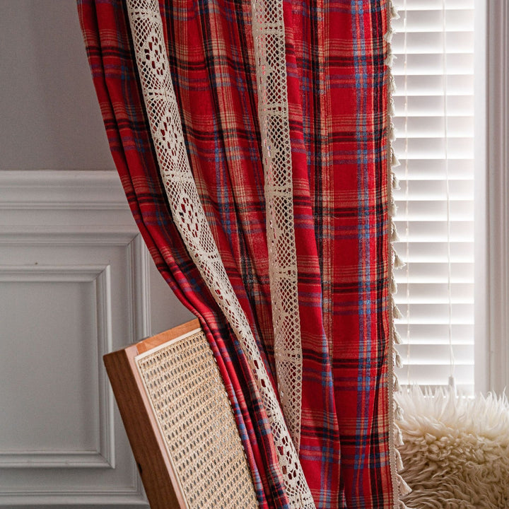 Tartan Lace Curtain