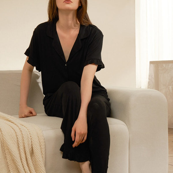 Black Swan Frilled Loungewear