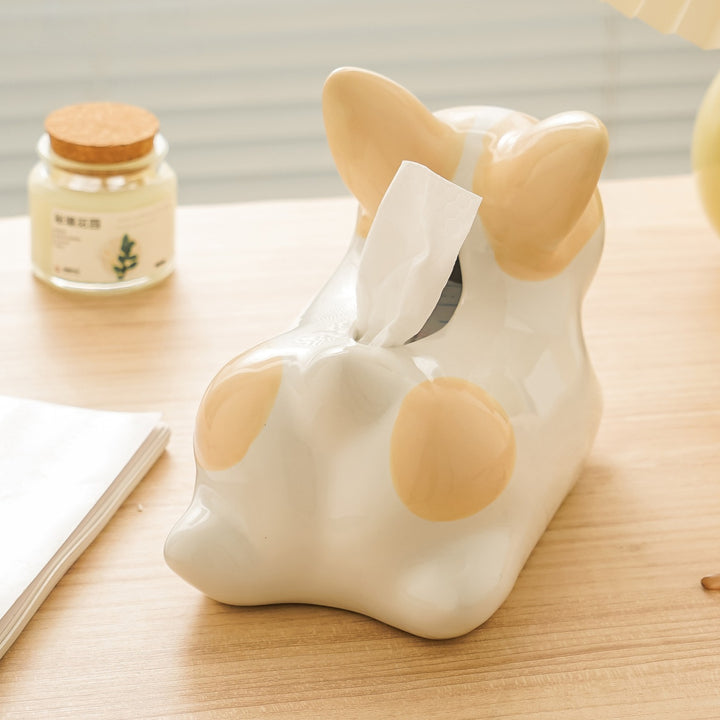 Corgi Puppy Tissue Box