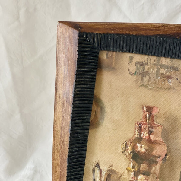 Rustic Wood Ribbed Frame