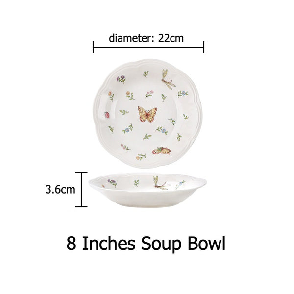 Vintage Butterfly Dinnerware
