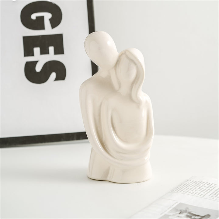 Hugging Couple Ceramic Decor