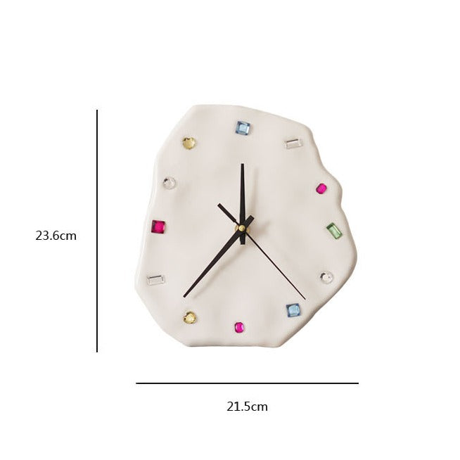 Gem Glam Ceramic Clock