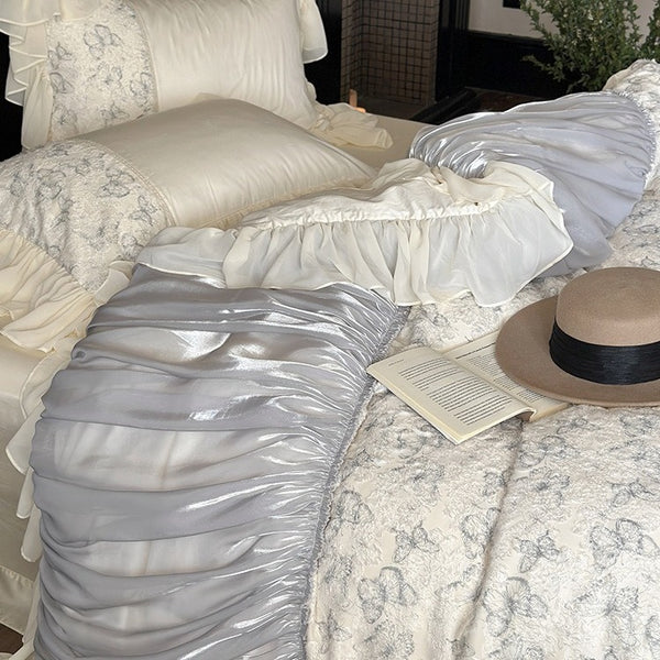 Blue Butterfly Bedding Set