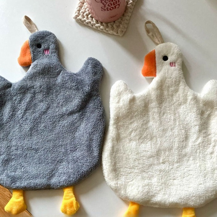 Cute Duck Hanging Hand Towel Set