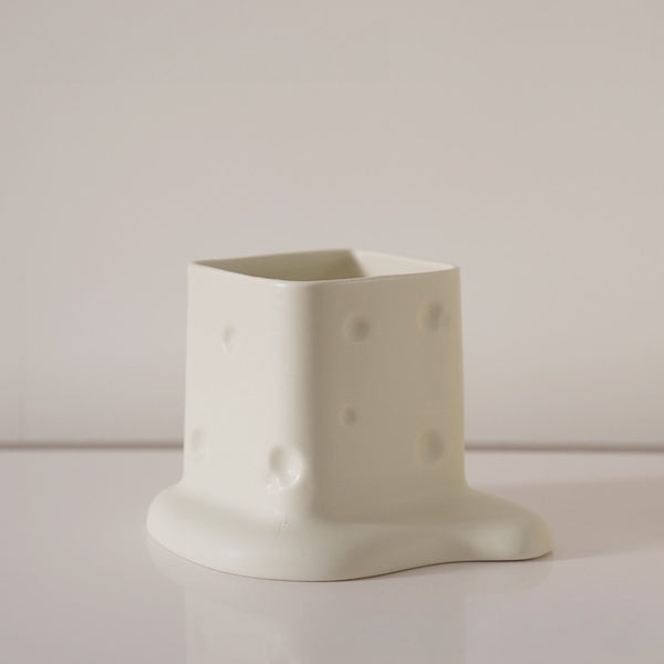 Swiss Cheese Brush Holder