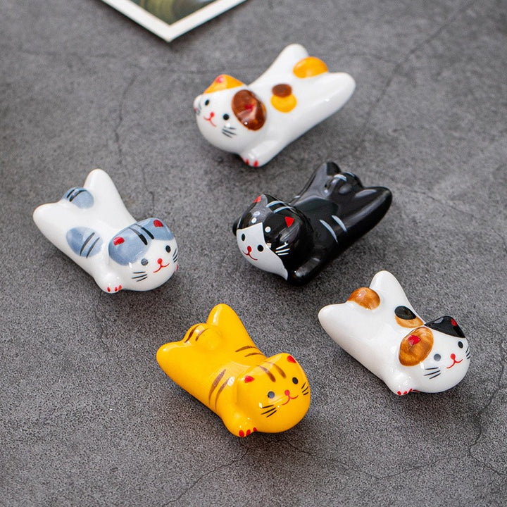 Lucky Kitty Chopsticks Holder Set