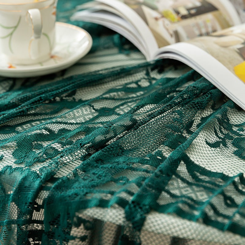 Moss Adventure Lace Round Table Cloth