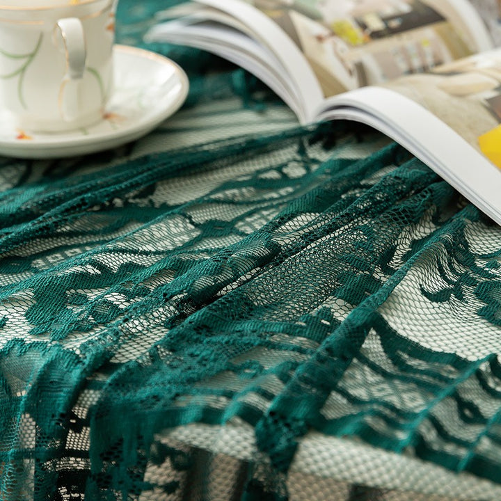 Moss Adventure Lace Round Table Cloth