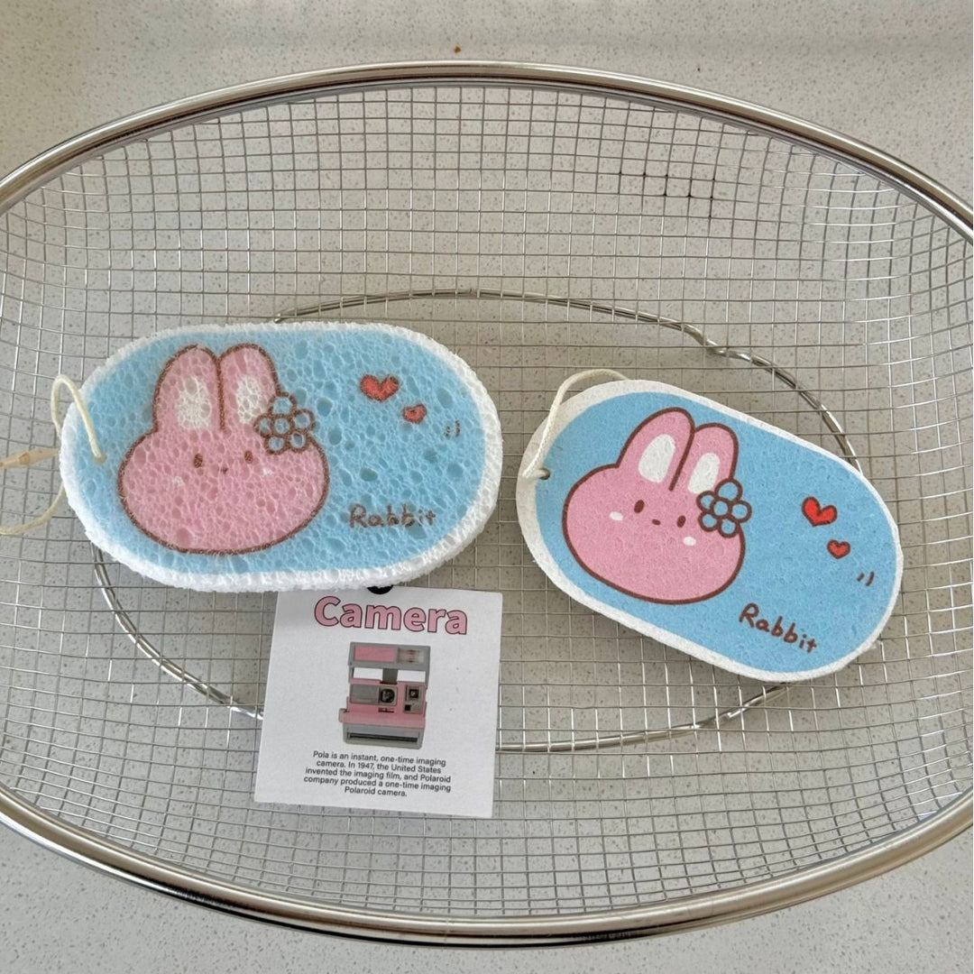 Happy Oval Dish Sponge Set