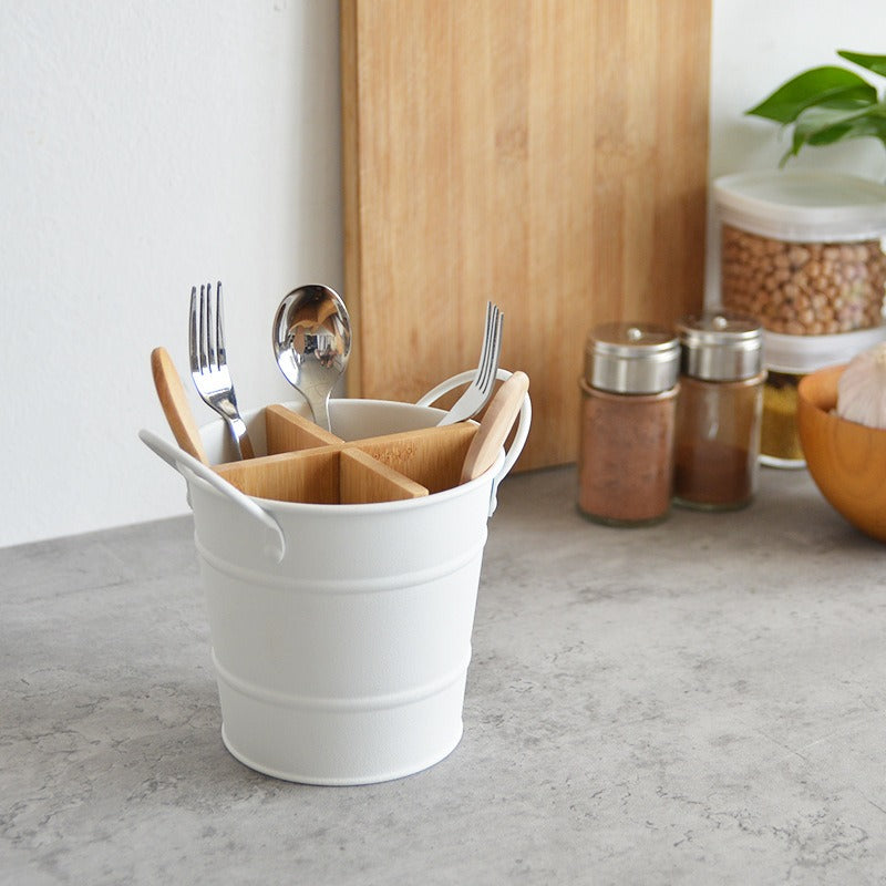 Minimalist Cutlery Storage Bucket