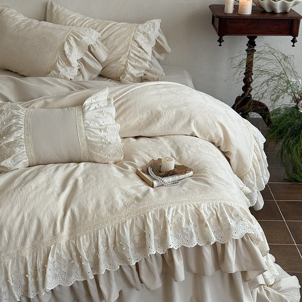 French Garden Frill Bedding Set