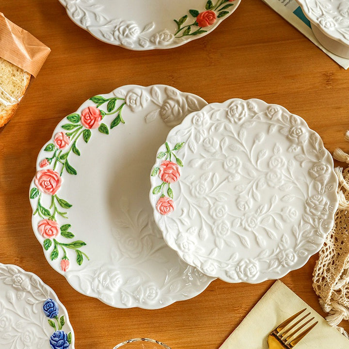 Floral Dream Rose Plate