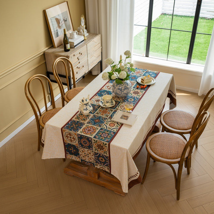 Serene Patchwork Tablecloth