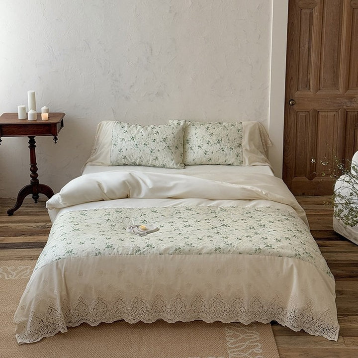 Sunlit Garden Lace Bedding Set
