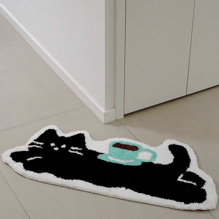 Coffee & Kitty Bath Mat