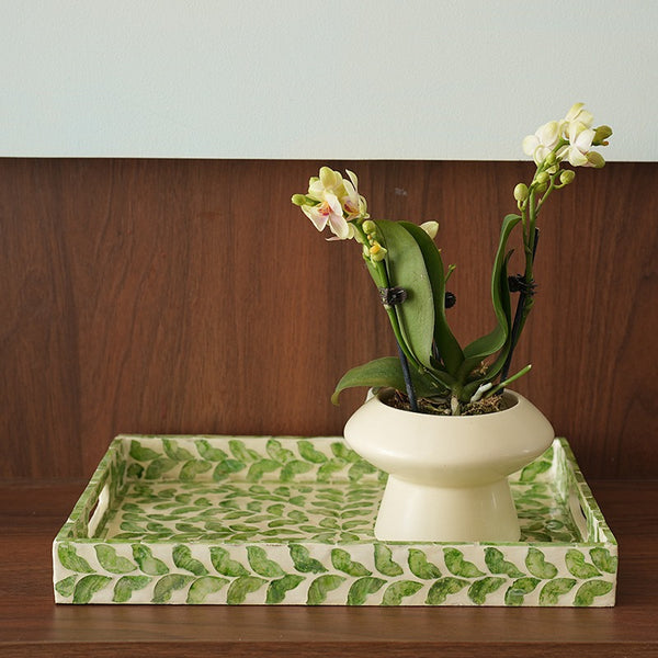 Spring Leaves Shell Tray