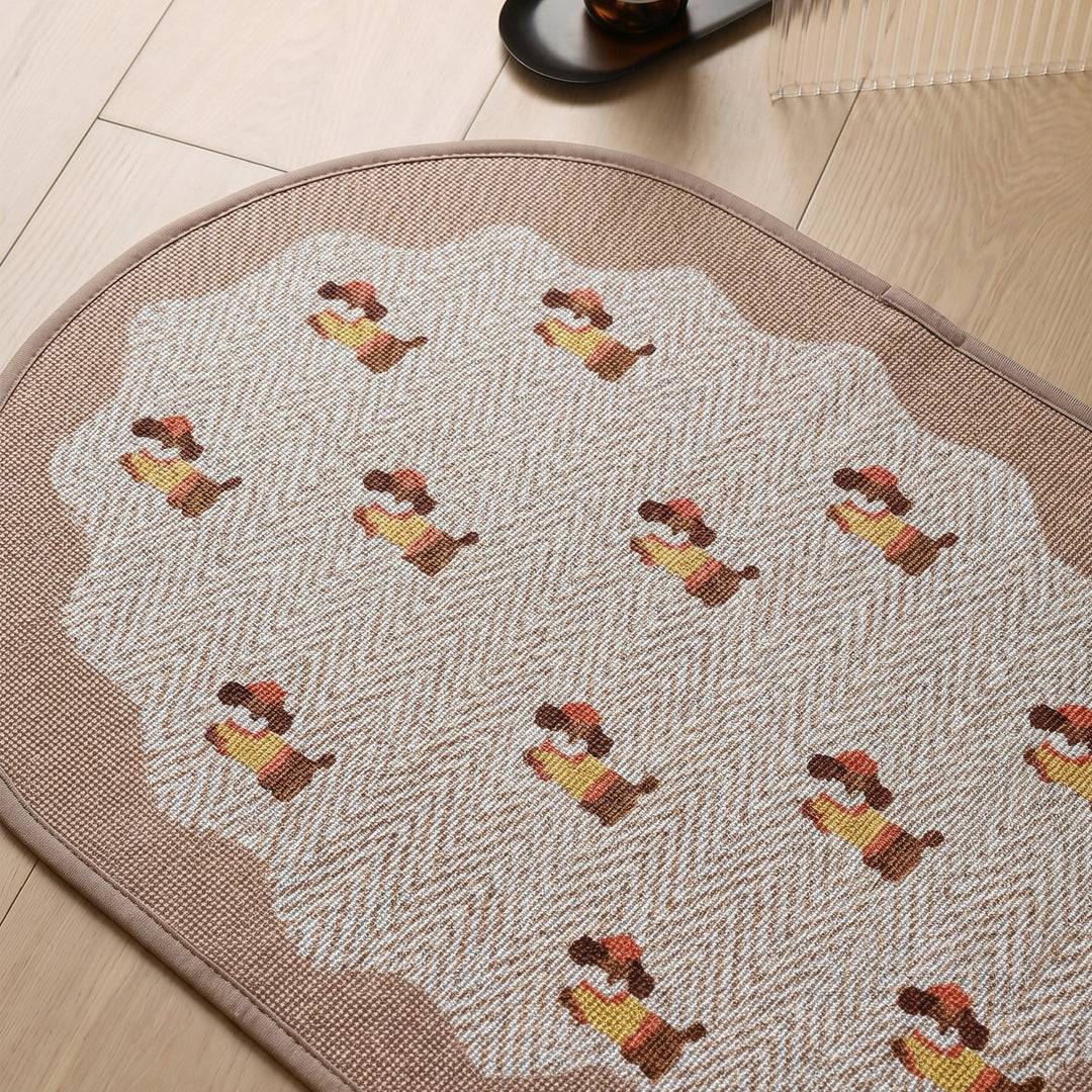 Dashie Party Oval Rug