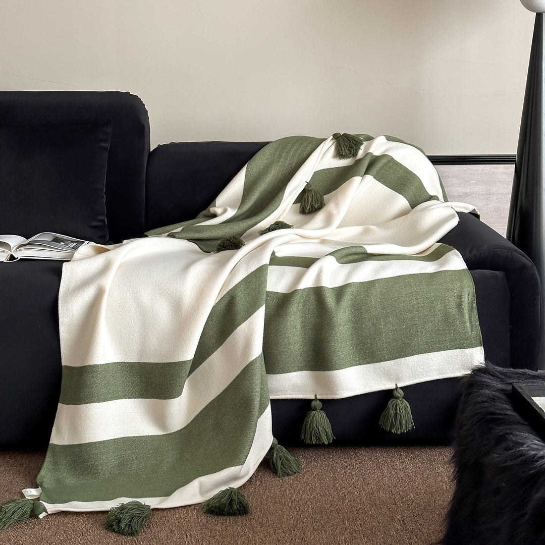 Vinyl Groove Fringe Blanket