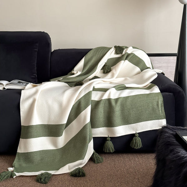 Vinyl Groove Fringe Blanket