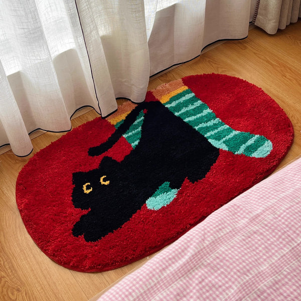 Midnight Kitty Bath Mat