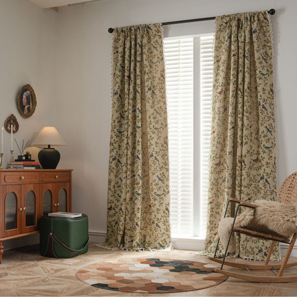 Singing Bird Tassel Curtain