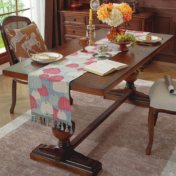 Pumpkin Art Table Runner