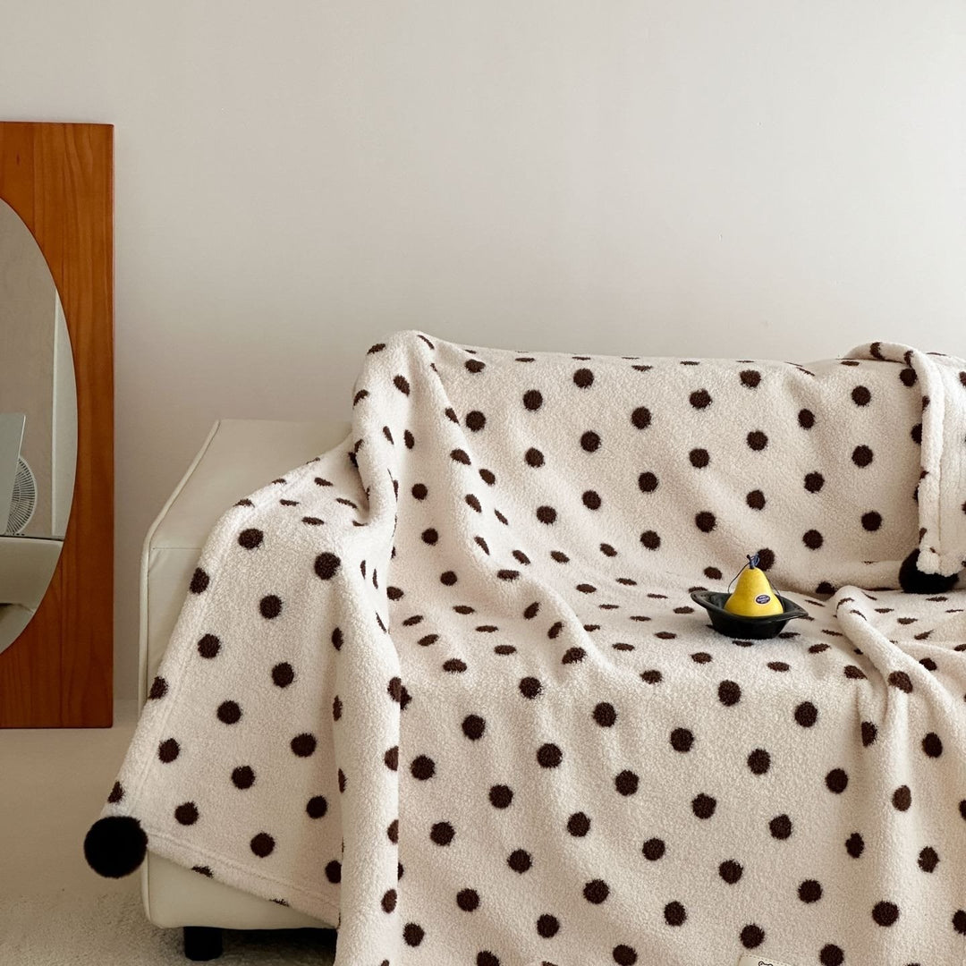 Winter Dessert Polka Dot Blanket