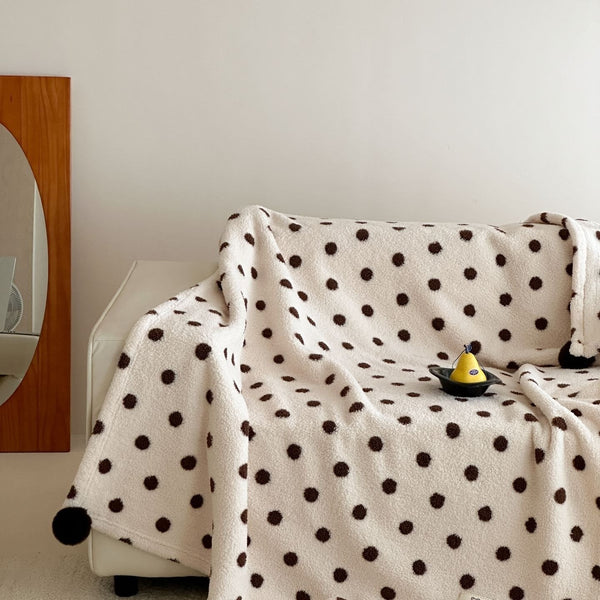 Winter Dessert Polka Dot Blanket