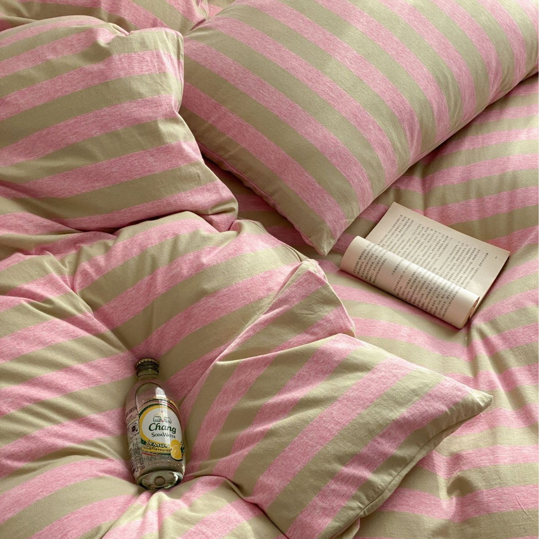 Cotton Candy Lines Bedding Set