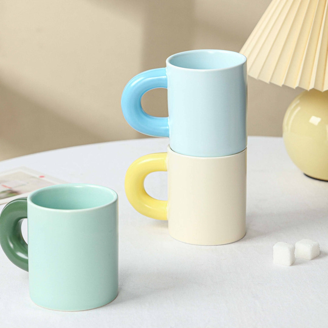 Pastel Chunky Handle Mug