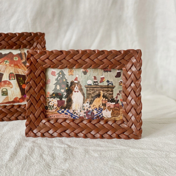 Rustic Woven Photo Frame