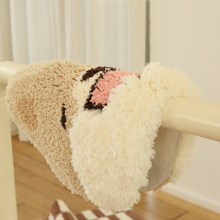 Fluffy Cheek Corgi Rug