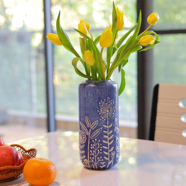 Blue Ceramic Vase
