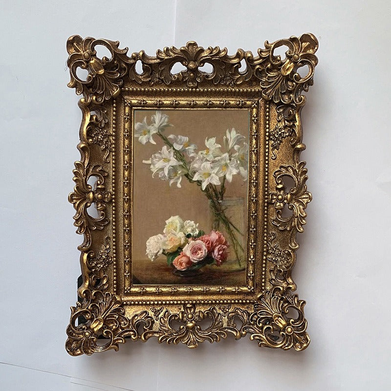 Old World Floral Filigree Frame