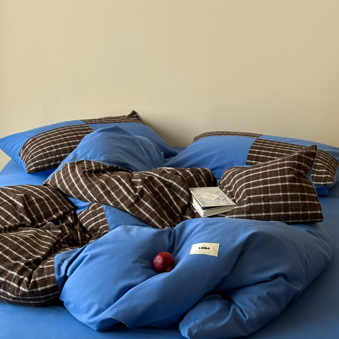 Tartan Patchwork Bedding Set