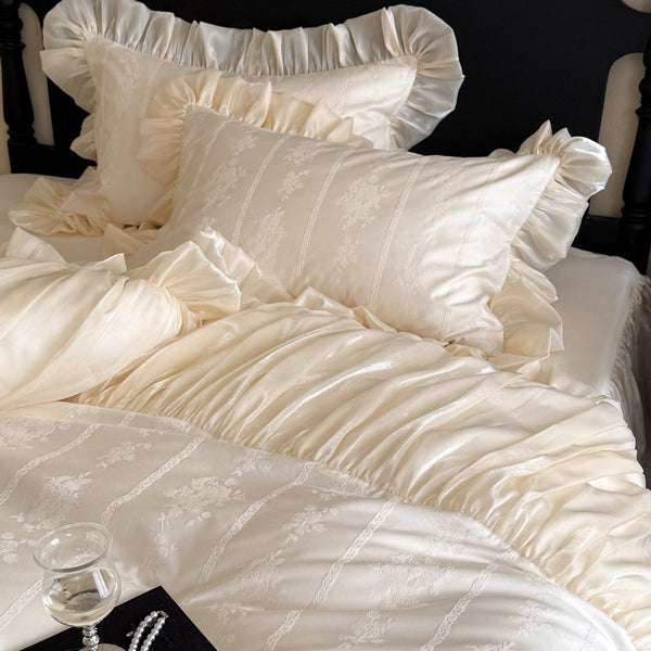 Lacey Champagne Bedding Set