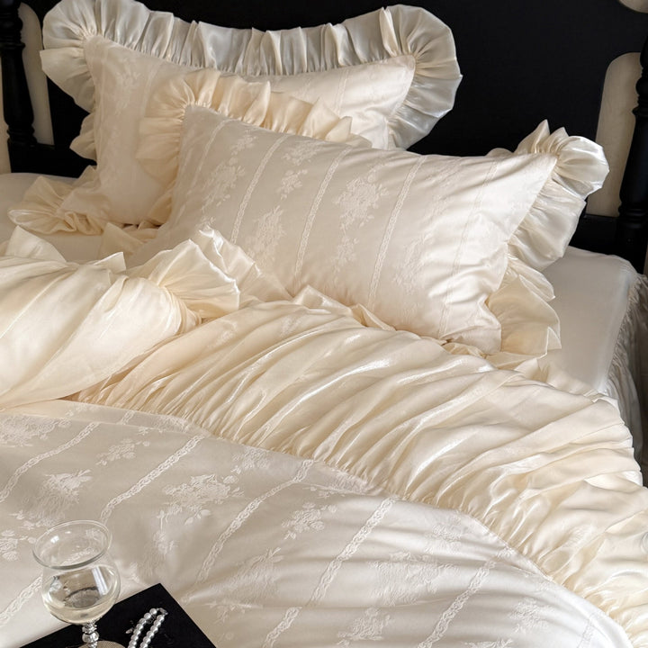 Lacey Champagne Bedding Set