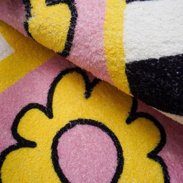 Playful Checkerboard Bath Mat